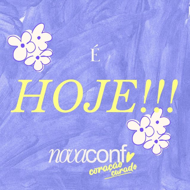 É hoje 🎉
💜
Chegou o dia da nossa conferência, o Senhor preparou esses dias para que você mulher seja ministrada por palavras que irão tocar a sua vida.

📌 Horários:

🟣 18h - Check-in 
🟣 19h30 - Sessão 1